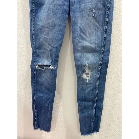 Madewell High Rise Skinny Distressed Skinny Jeans Size 26 - Picture 4 of 10